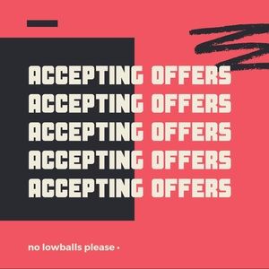 Shoot me a reasonable offer & it’s yours🌸